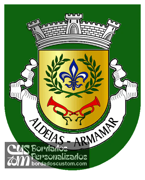 Emblema Bordado Freguesia de Aldeias (Armamar, Viseu)