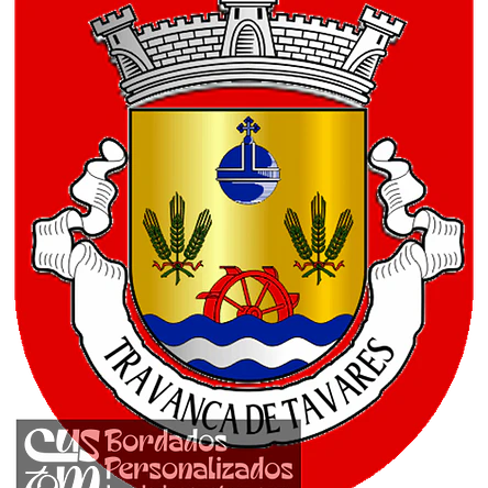 Emblema Bordado Antiga Freguesia de Travanca de Tavares (Mangualde, Viseu) 1