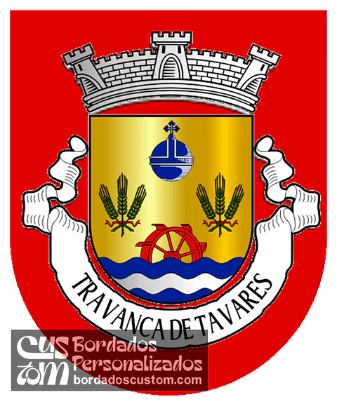Emblema Bordado Antiga Freguesia de Travanca de Tavares (Mangualde, Viseu)