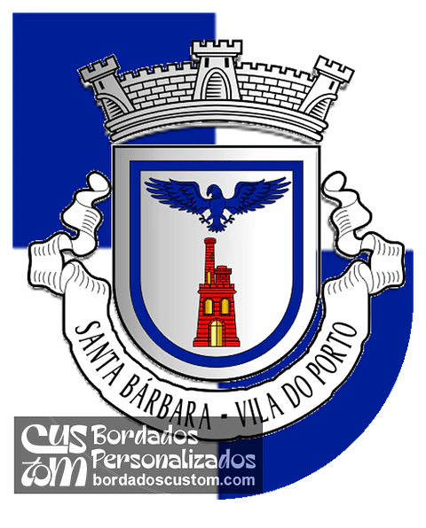 Emblema Bordado Freguesia de Santa Bárbara (Vila do Porto, Açores)