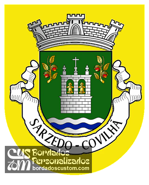 Emblema Bordado Antiga Freguesia de Sarzedo (Covilhã, Castelo Branco)