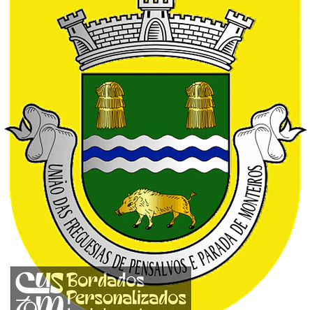 Emblema Bordado Freguesia de Pensalvos e Parada de Monteiros (Vila Pouca de Aguiar, Vila Real) 1