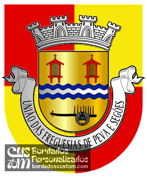 Emblema Bordado Freguesia de Peva e Segões (Moimenta da Beira, Viseu)