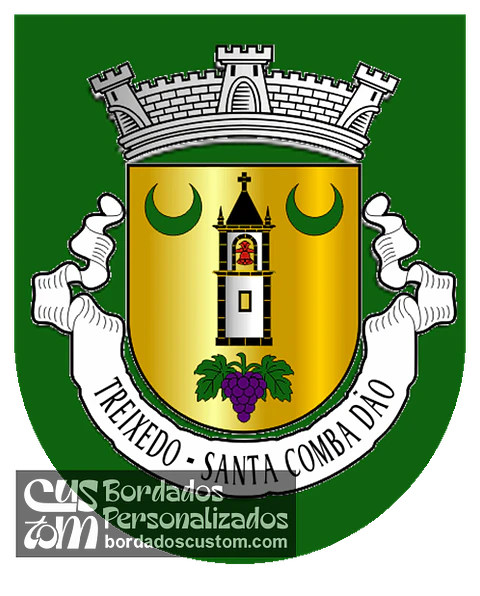 Emblema Bordado Antiga Freguesia de Treixedo (Santa Comba Dão, Viseu)