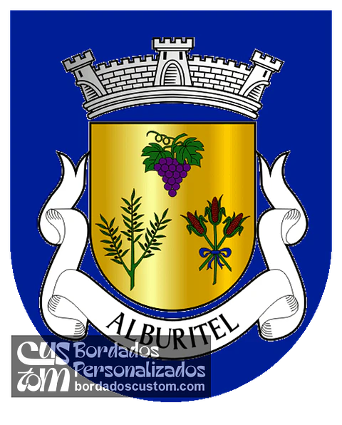Emblema Bordado Freguesia de Alburitel (Ourém, Santarém)