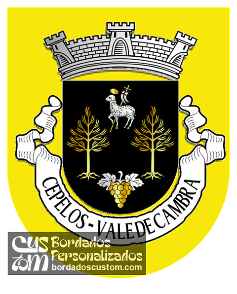 Emblema Bordado Freguesia de Cepelos (Vale de Cambra, Aveiro)