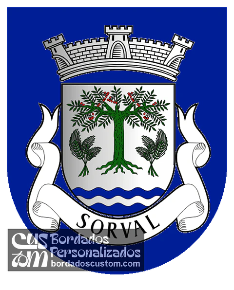 Emblema Bordado Antiga Freguesia de Sorval (Pinhel, Guarda)