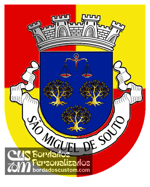 Emblema Bordado Antiga Freguesia de São Miguel de Souto (Santa Maria da Feira, Aveiro)
