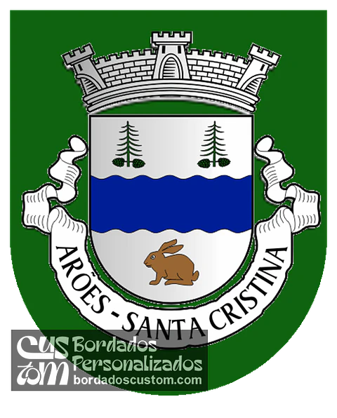 Emblema Bordado Freguesia de Arões (Santa Cristina) (Fafe, Braga)