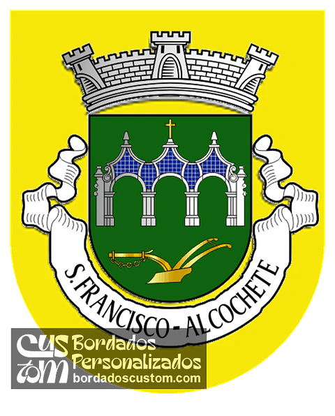Emblema Bordado Freguesia de São Francisco (Alcochete, Setúbal)