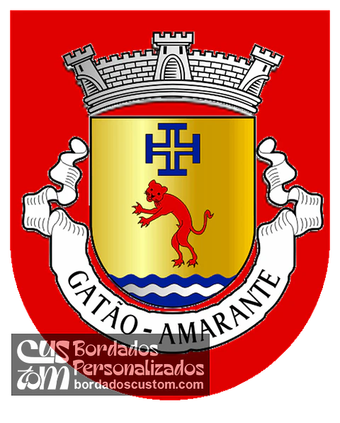 Emblema Bordado Antiga Freguesia de Gatão (Amarante, Porto)