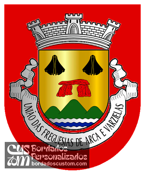 Emblema Bordado Freguesia de Arca e Varzielas (Oliveira de Frades, Viseu)