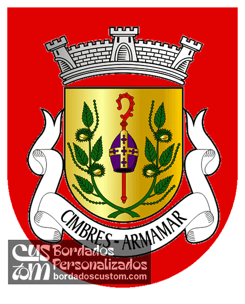 Emblema Bordado Freguesia de Cimbres (Armamar, Viseu)