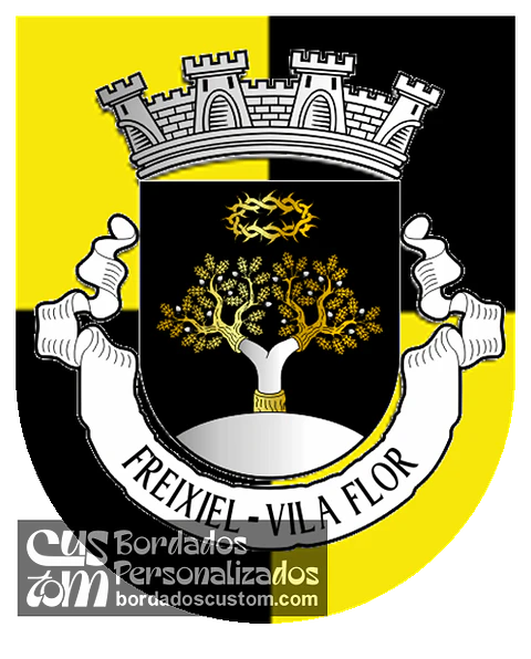 Emblema Bordado Freguesia de Freixiel (Vila Flor, Bragança)