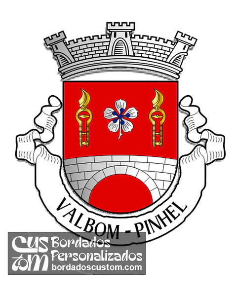 Emblema Bordado Antiga Freguesia de Valbom (Pinhel, Guarda)