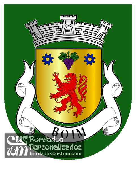 Emblema Bordado Antiga Freguesia de Boim (Lousada, Porto)