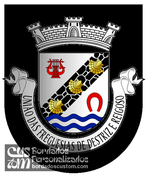 Emblema Bordado Freguesia de Destriz e Reigoso (Oliveira de Frades, Viseu)