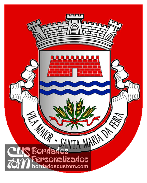 Emblema Bordado Antiga Freguesia de Vila Maior (Santa Maria da Feira, Aveiro)