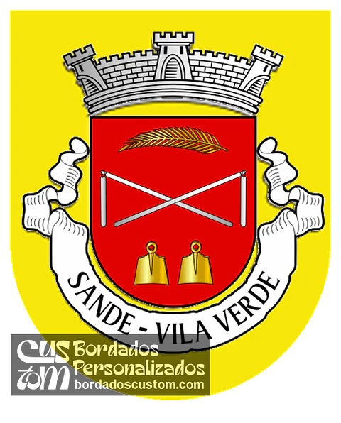 Emblema Bordado Antiga Freguesia de Sande (Vila Verde, Braga)