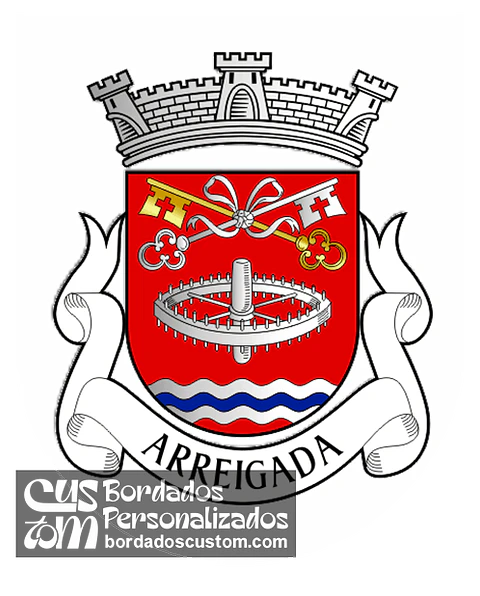 Emblema Bordado Antiga Freguesia de Arreigada (Paços de Ferreira, Porto)