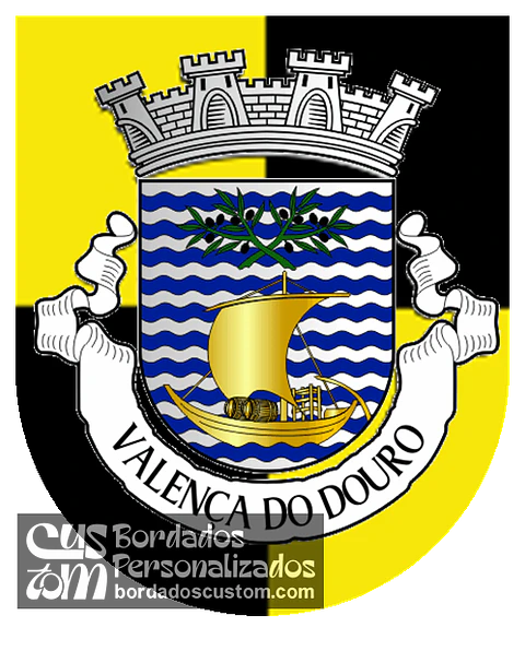 Emblema Bordado Freguesia de Valença do Douro (Tabuaço, Viseu)