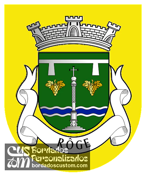 Emblema Bordado Freguesia de Rôge (Vale de Cambra, Aveiro)