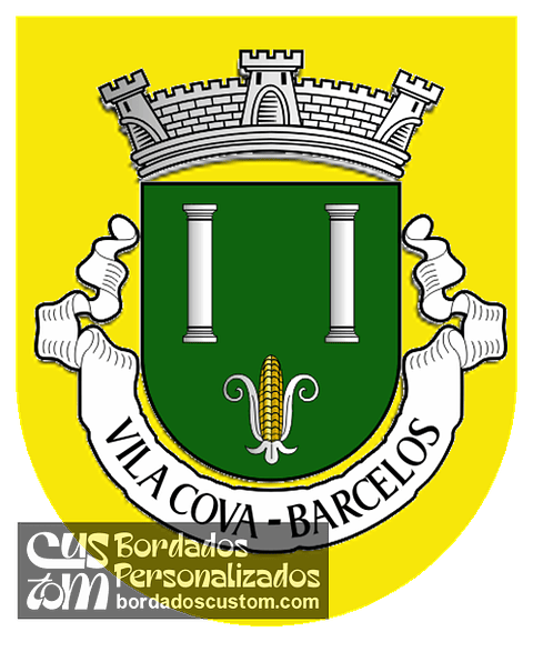 Emblema Bordado Antiga Freguesia de Vila Cova (Barcelos, Braga)
