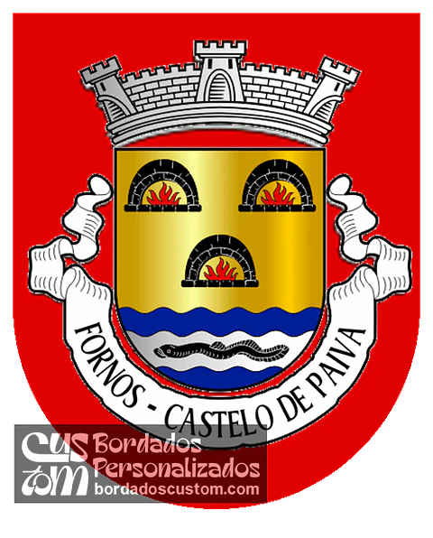 Emblema Bordado Freguesia de Fornos (Castelo de Paiva, Aveiro)