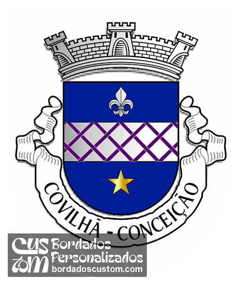 Emblema Bordado Antiga Freguesia de Covilhã (Conceição) (Covilhã, Castelo Branco)