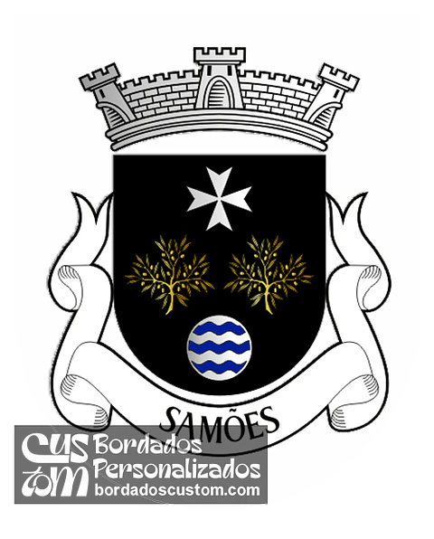 Emblema Bordado Freguesia de Samões (Vila Flor, Bragança)