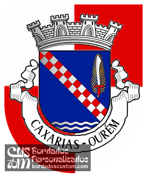 Emblema Bordado Freguesia de Caxarias (Ourém, Santarém)