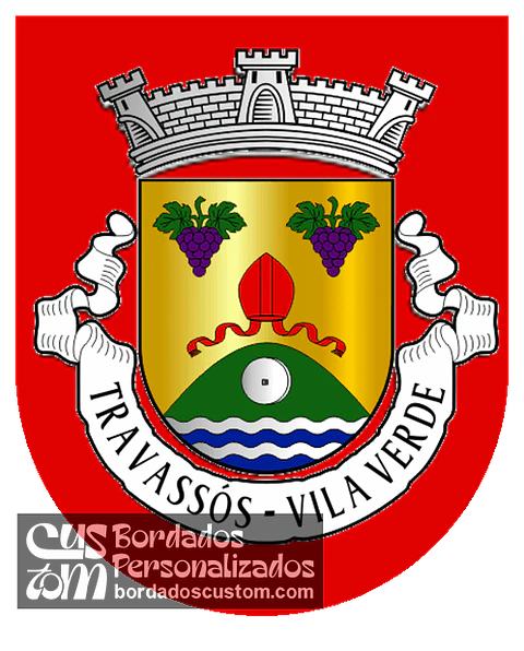 Emblema Bordado Antiga Freguesia de Travassós (Vila Verde, Braga)