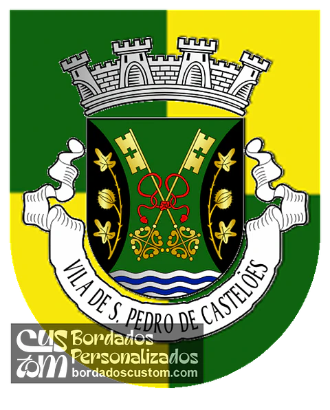 Emblema Bordado Freguesia de São Pedro de Castelões (Vale de Cambra, Aveiro)