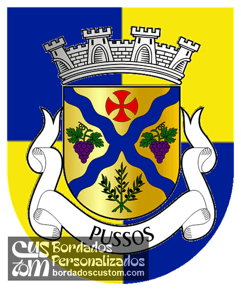 Emblema Bordado Antiga Freguesia de Pussos (Alvaiázere, Leiria)