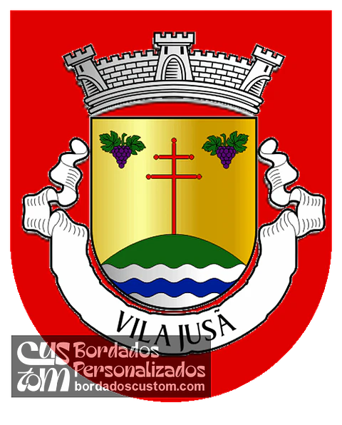 Emblema Bordado Antiga Freguesia de Vila Jusã (Mesão Frio, Vila Real)