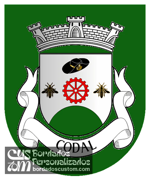 Emblema Bordado Antiga Freguesia de Codal (Vale de Cambra, Aveiro)