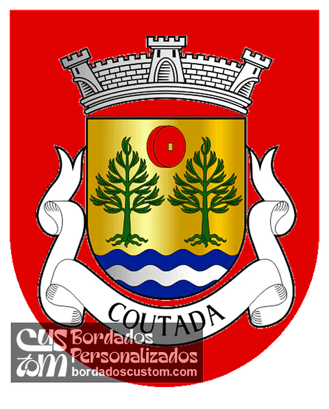 Emblema Bordado Antiga Freguesia de Coutada (COvilhã, Castelo Branco)