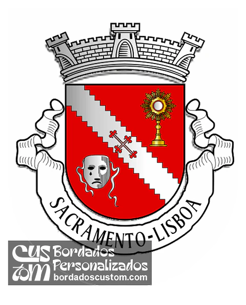 Emblema Bordado Antiga Freguesia de Sacramento (Lisboa, Lisboa)