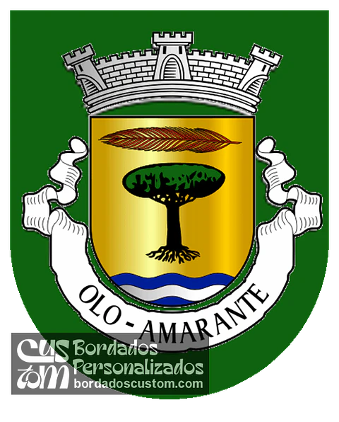 Emblema Bordado Antiga Freguesia de Olo (Amarante, Porto)