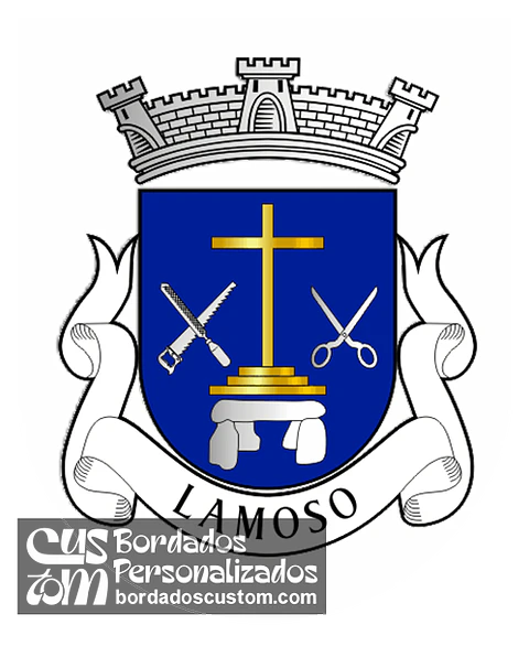 Emblema Bordado Antiga Freguesia de Lamoso (Paços de Ferreira, Porto)