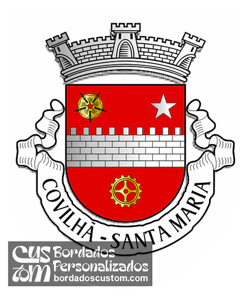 Emblema Bordado Antiga Freguesia de Covilhã (Santa Maria) (Covilhã, Castelo Branco)