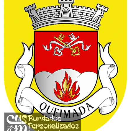 Emblema Bordado Freguesia de Queimada (Armamar, Viseu) 1