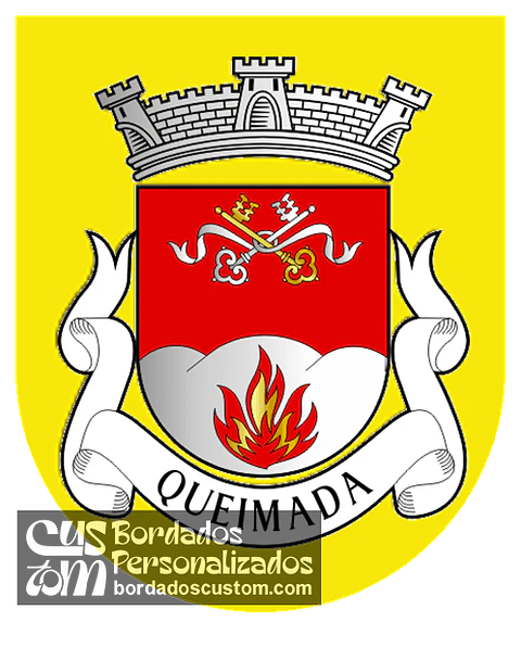 Emblema Bordado Freguesia de Queimada (Armamar, Viseu)