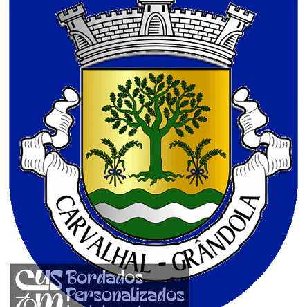 Emblema Bordado Freguesia de Carvalhal (Grândola, Setúbal) 1