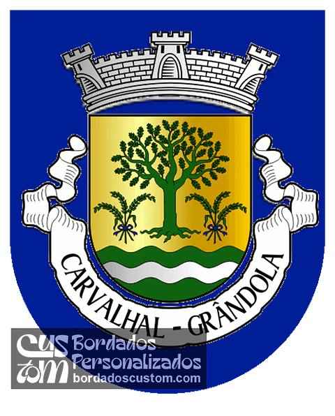 Emblema Bordado Freguesia de Carvalhal (Grândola, Setúbal)