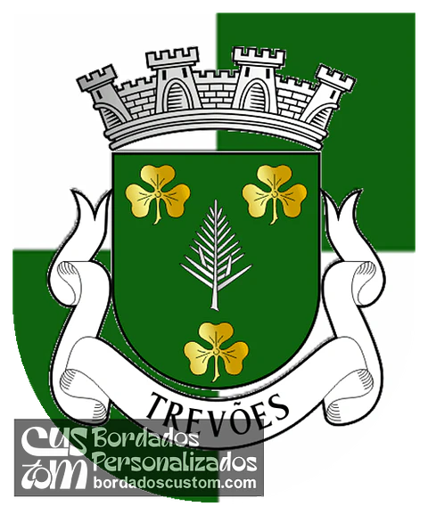 Emblema Bordado Antiga Freguesia de Trevões (São João da Pesqueira, Viseu)