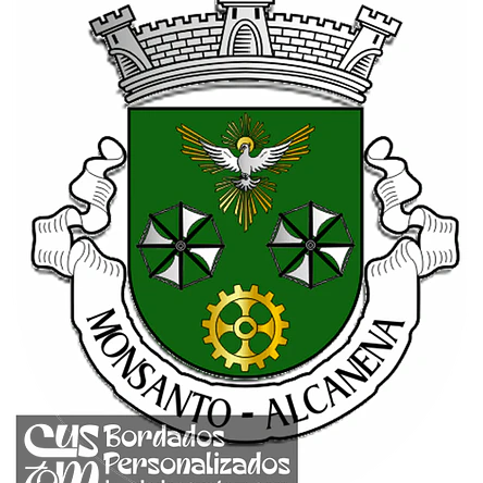Emblema Bordado Freguesia de Monsanto (Alcanena, Santarém) 1