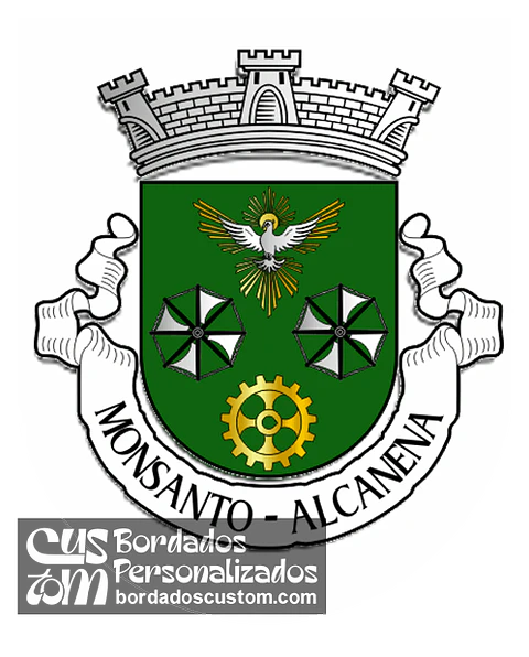 Emblema Bordado Freguesia de Monsanto (Alcanena, Santarém)