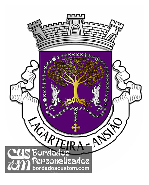 Emblema Bordado Antiga Freguesia de Lagarteira (Ansião, Leiria)