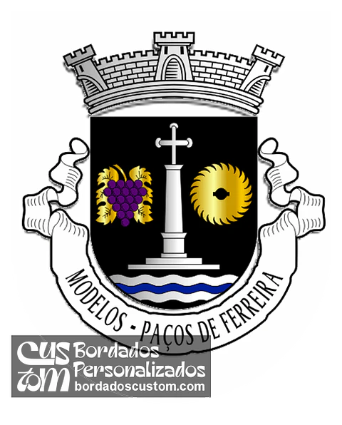 Emblema Bordado Antiga Freguesia de Modelos (Paços de Ferreira, Porto)